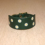 Buckle collar with daisies