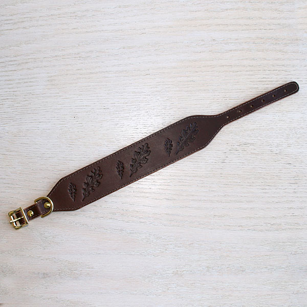leather-buckle-collar-paired-oak-leaves-chestnut-2-inch_2