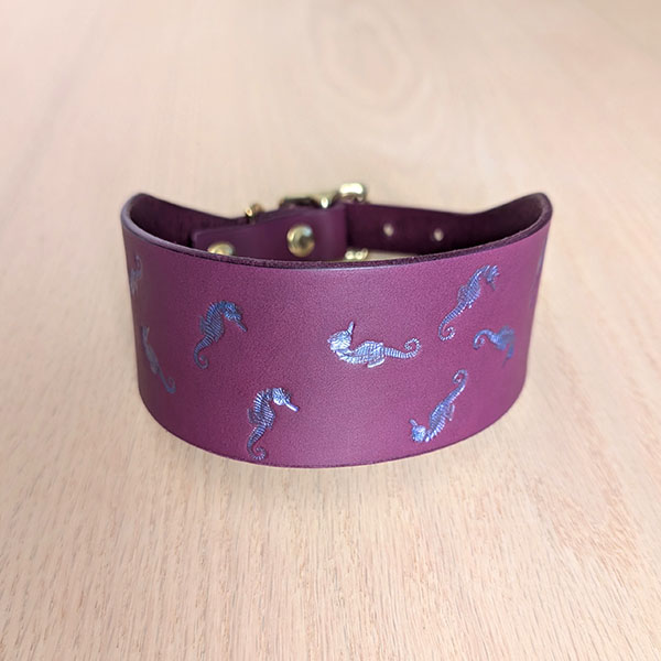 leather-sighthound-collar-blue-seahorses-purple-2-inch_1