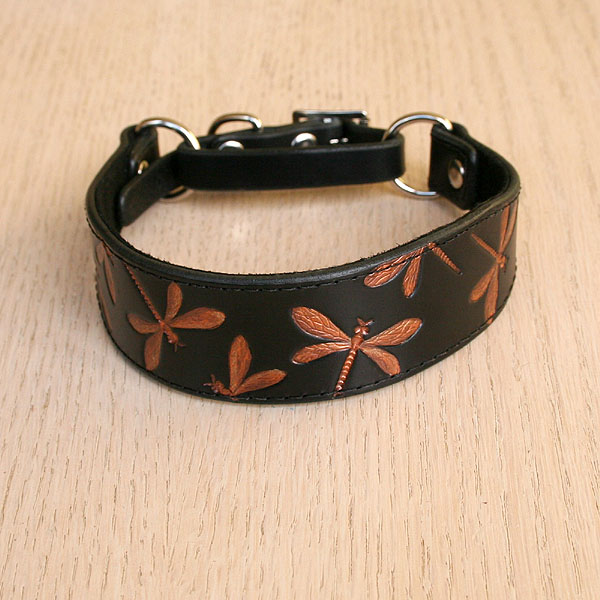 leather-martingale-collar-iridescent-dragonfly-copper-1-25-inch_1