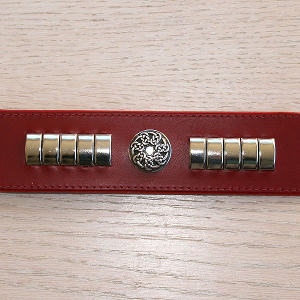 leather-buckle-collar-celtic-metal-red-2-inch-wide_3
