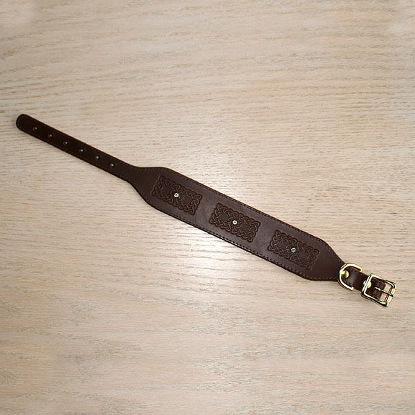 leather-buckle-collar-celtic-squares-doubled-with-crystals-2-inch_2