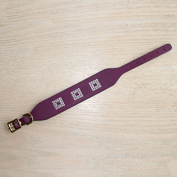 leather-buckle-collar-celtic-squares-line-purple-silver-alternate-2-inch_2