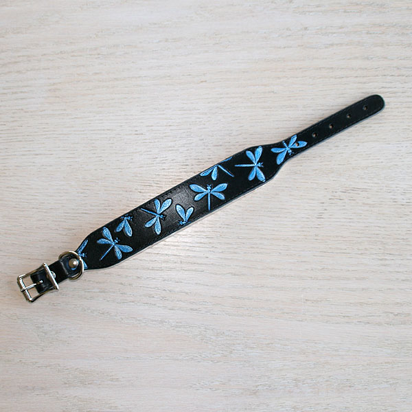 leather-buckle-collar-iridescent-blue-dragonflies-2-inch_2