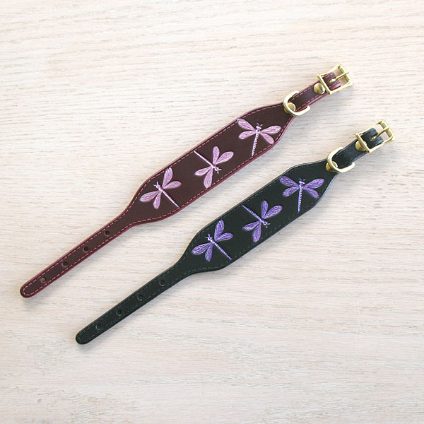 leather-buckle-collar-iridescent-dragonfly-pink-purple-small_2