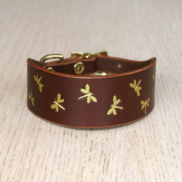 leather-buckle-collar-mini-dragonflies-chestnut-gold-small_1
