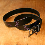 Iridescent Purple Dragonflies Belt