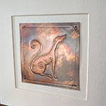 Hound Copper Art - Charcoal