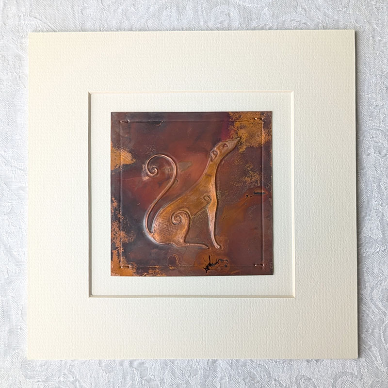 Hound Copper Art - Flame