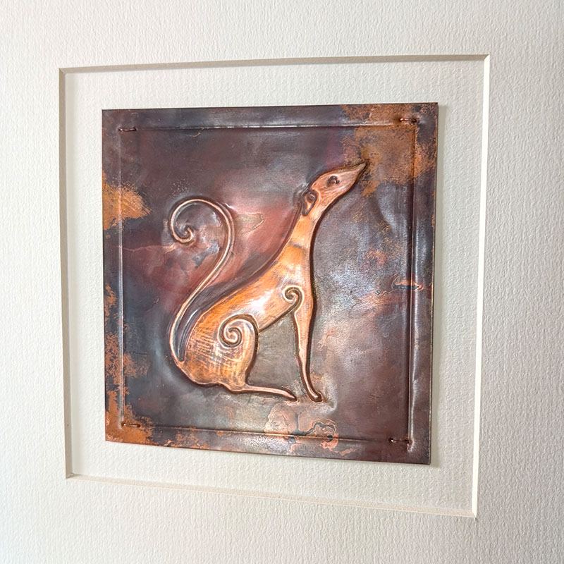 Hound Copper Art - Flame
