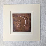 Moongazing Hare Copper Art - Charcoal