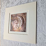 Moongazing Hare Copper Art - Charcoal