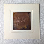 Leaping Hare Copper Art - charcoal