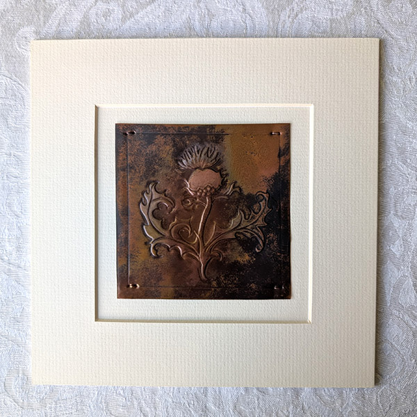 Thistle Copper Art - Dark