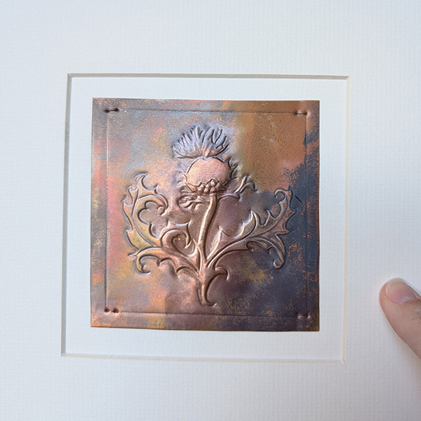 Thistle Copper Art - Dark