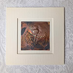 Thistle Copper Art - With Rainbow