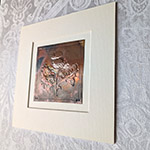 Thistle Copper Art - With Rainbow