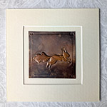 Leaping Red Squirrel Copper Art