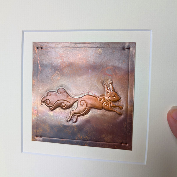 Leaping Red Squirrel Copper Art