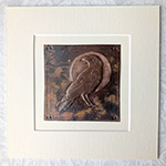 Raven Moon Copper Art - Dark