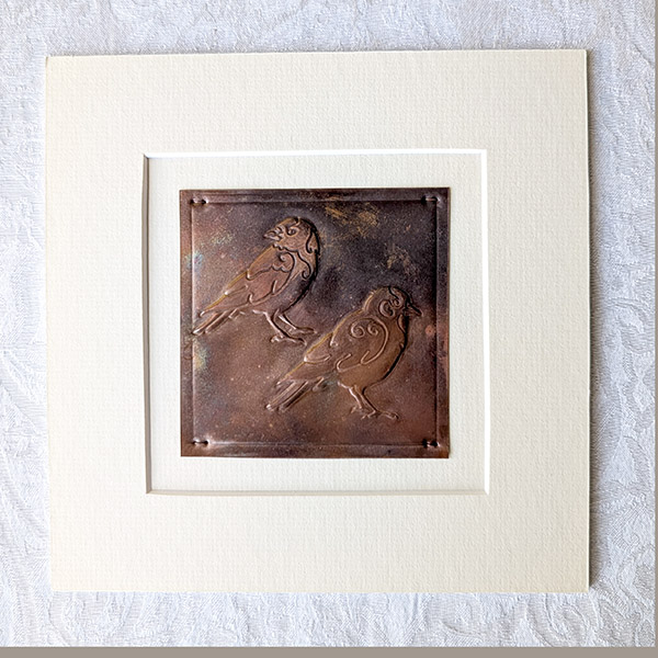 Jackdaws Copper Art - Dark