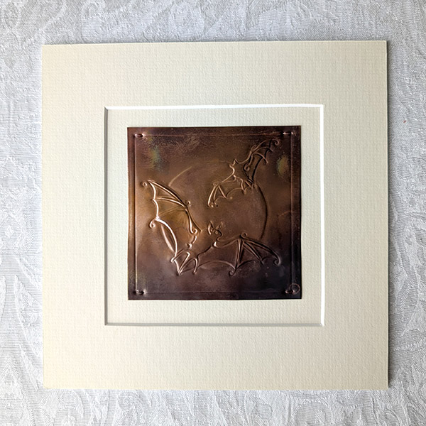 Moon Bats Copper Art - Dark