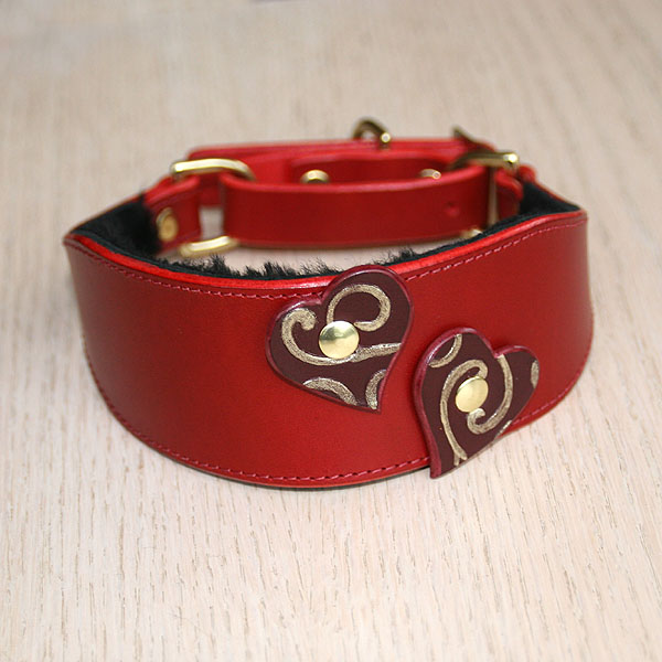 Attached Hearts Martingale Collar
