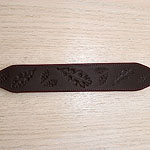 Oak Leaves Leather Buckle Collar (2 inch wide)