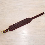 Stars Leather Buckle Collar (2 inch wide)
