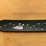 Painted Swans and Blossom Martingale Collar