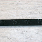 Oak Leaves Leather Straight Collar (¾ inch wide)