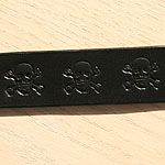 Skulls Leather Buckle Collar (1.5 inch wide)