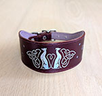 Celestial Greyhonds Shimmer Leather Sighthound Collar