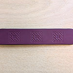 Celtic Squares Leather Sighthound Collar