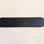 Hares, Moons and Stars Leather Sighthound Collar