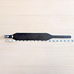 Hares, Moons and Stars Leather Sighthound Collar